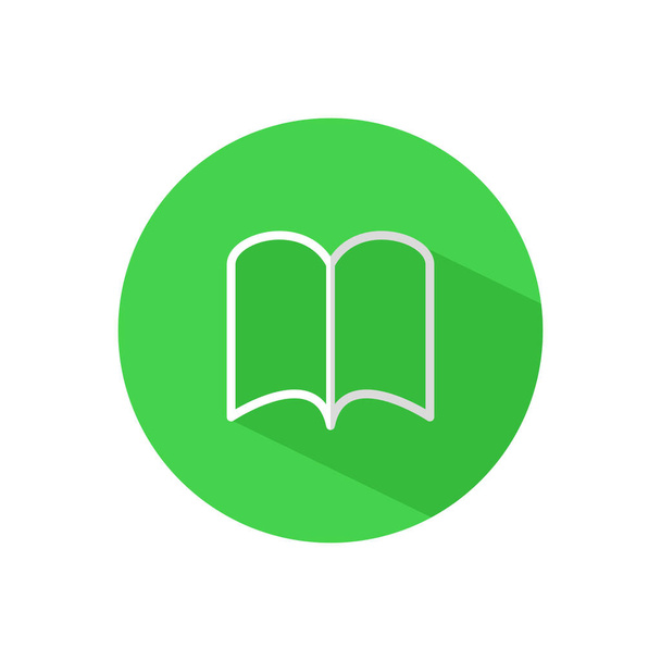 Abre el icono del libro. Ilustración simple del icono de vector de libro abierto para web.education icono eps
 - Vector, Imagen