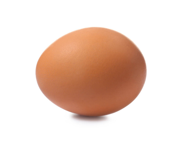 Fresh chicken egg on white background - Photo, Image