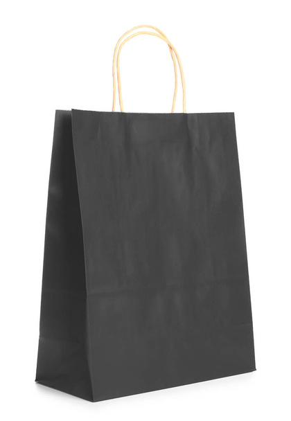 papírová nákupní taška na bílém pozadí - Fotografie, Obrázek