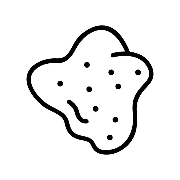 スライム・トイ・アイコン・ベクトル。粘菌のおもちゃのサイン。孤立した輪郭記号図 - ベクター画像