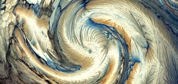 Абстрактна фотографія з хвильовим ефектом, арт-цифровий, абстрактний символ Інь Янь
, - Фото, зображення