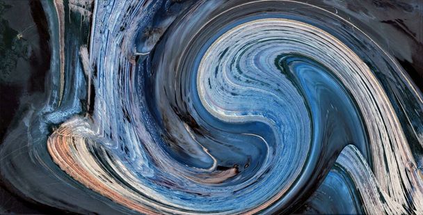 Abstrakti valokuvaus aalto vaikutus, taide digitaalinen, abstrakti, yin yang symboli, - Valokuva, kuva