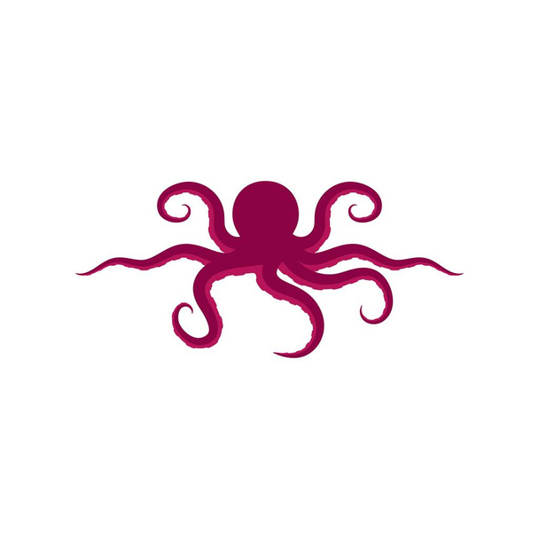 Modelo de vetor de ilustração de logotipo Octopus - Vetor, Imagem