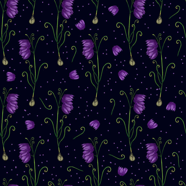 Usine de fritillaria. Illustration botanique vectorielle. Fritillaria Plantes médicales - Vecteur, image