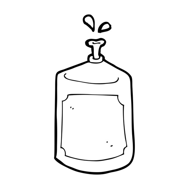 dibujos animados chorros botella
 - Vector, Imagen