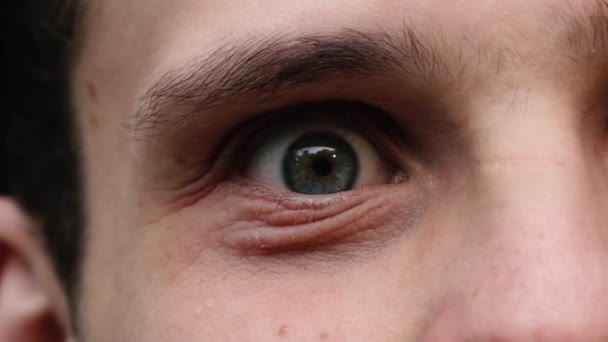 detailní záběr mužského oka - Záběry, video