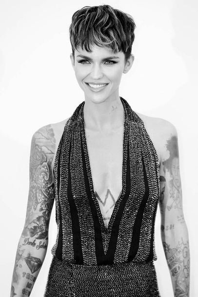 CAP D'ANTIBES, FRANCE - MAY 17:  Ruby Rose arrives at the amfAR Gala Cannes 2018 at Hotel du Cap-Eden-Roc on May 17, 2018 in Cap d'Antibes, France. - Photo, image
