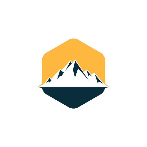 Logo de montagne vecteur. Montagne de neige illustrations design. - Vecteur, image
