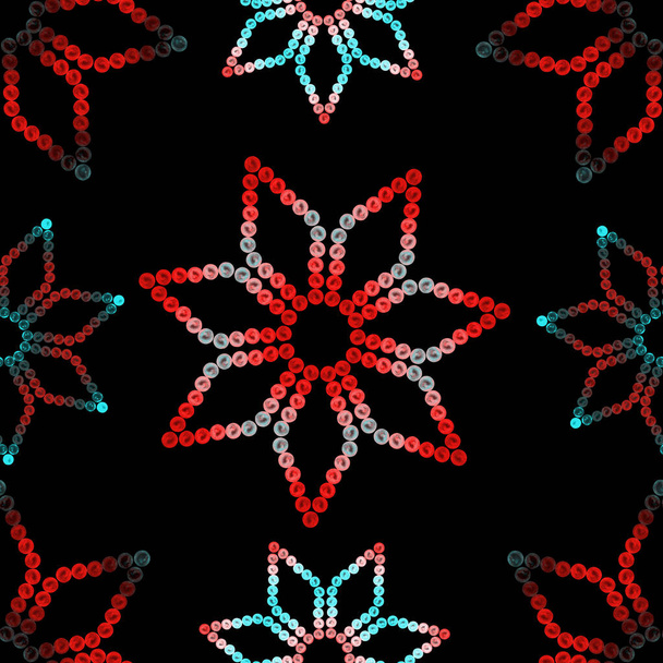 Abstract selebrate seamless pattern with bright stars. Festive creative print for any kind of a design.  - Foto, Imagem
