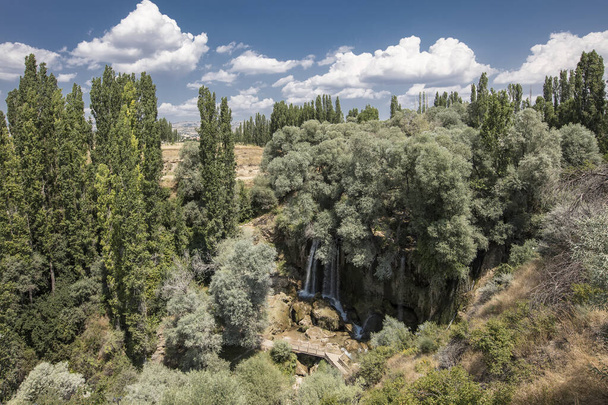 トルコのシヴァス市のシジルの滝 - 写真・画像