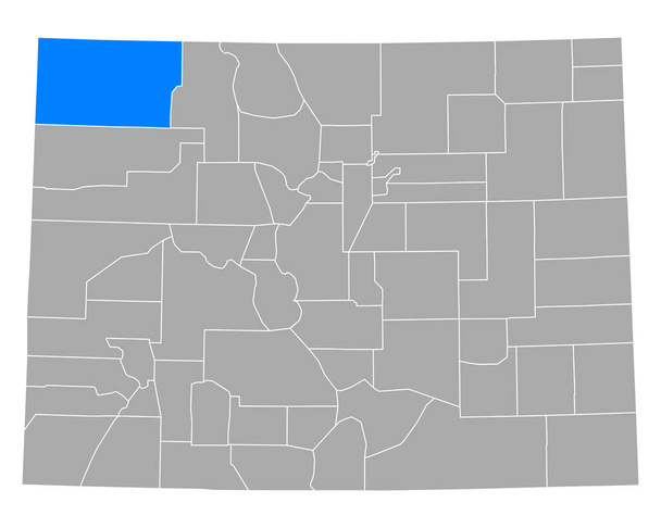 Karte von Moffat in Colorado - Vektor, Bild