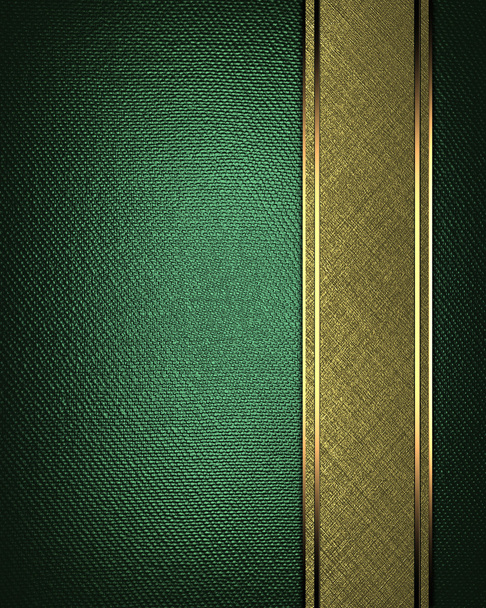 The template for the inscription. Green Background with Gold nameplate. - Photo, Image