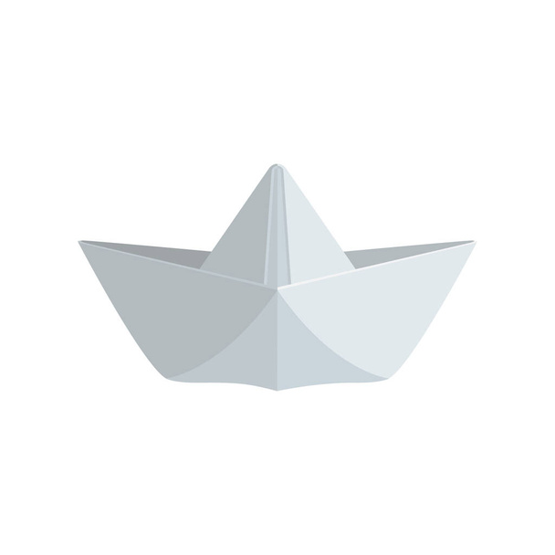 Boat. Origami boat vector illustration.  - Vektör, Görsel