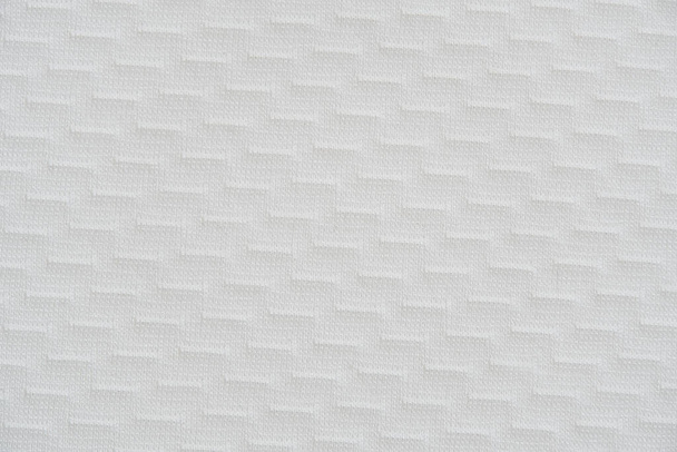 Textura de tela blanca, fondo. Textura textil blanca de cerca
. - Foto, Imagen