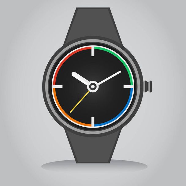 Smart horloge platte illustratie Vector - Vector, afbeelding