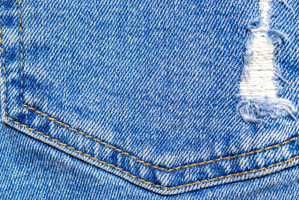 Tessitura denim. Jeans blu modello tessile con spazio copia per ma
 - Foto, immagini