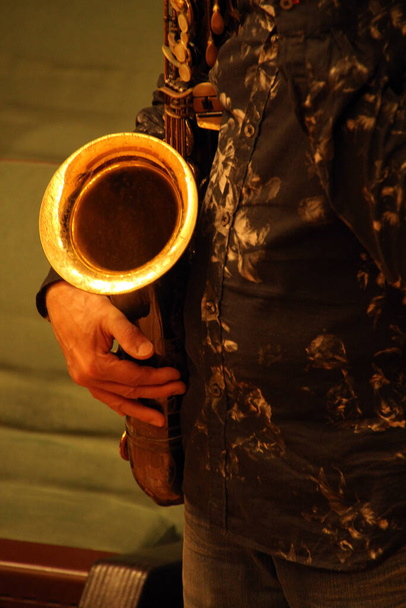 Saksofoni konservatoriossa - Valokuva, kuva