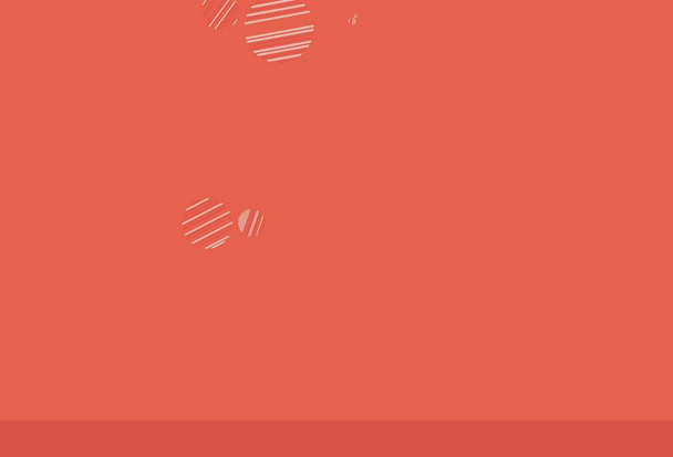 Hellrotes Vektormuster mit Kugeln. Schöne farbige Illustration mit verschwommenen Kreisen im Naturstil. Design für Poster, Banner von Webseiten. - Vektor, Bild