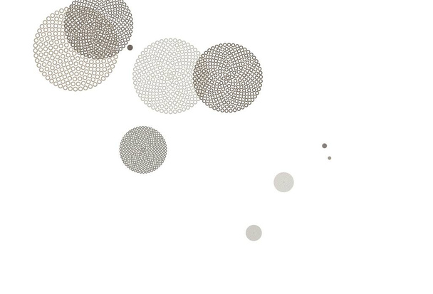 Light Gray vector texture with disks. Blurred bubbles on abstract background with colorful gradient. Design for poster, banner of websites. - Vector, Image