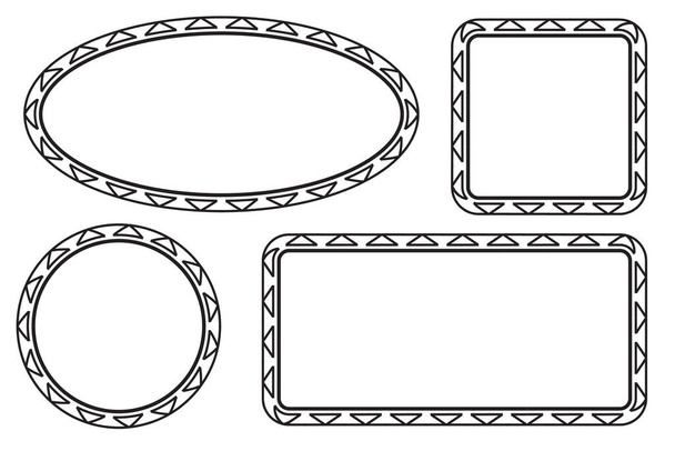 Template Frame - Chinese Set 02 - Vector, Image
