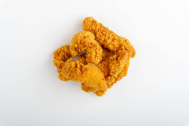 Sült rántott csirke filé izolált fehér alapon  - Fotó, kép