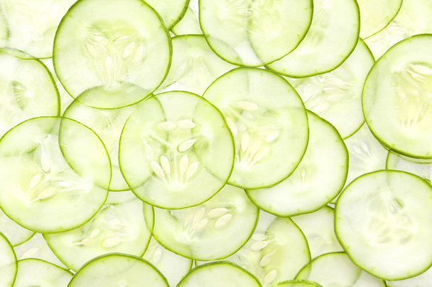 Fresh Cucumber and slices - Fotoğraf, Görsel