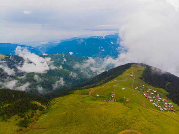Kackar-hegység és fennsík, Légi kilátás, Törökország - Fotó, kép