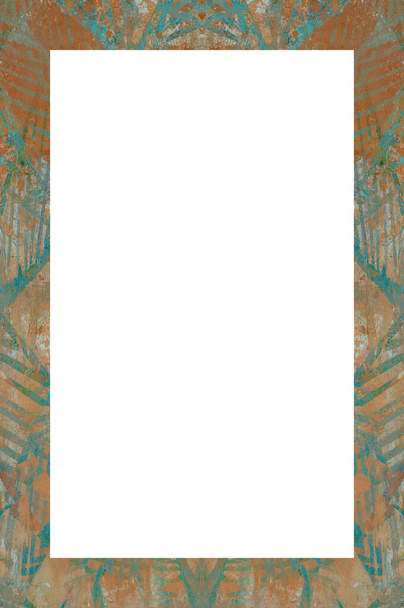 blauw stucwerk met verf - Foto, afbeelding