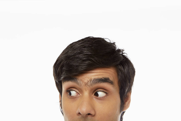 Upper portion of a man's face - Фото, изображение