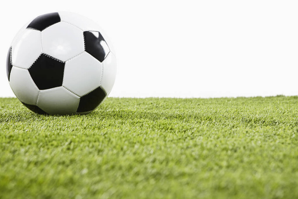 Soccer ball on a playing field - Foto, Imagem