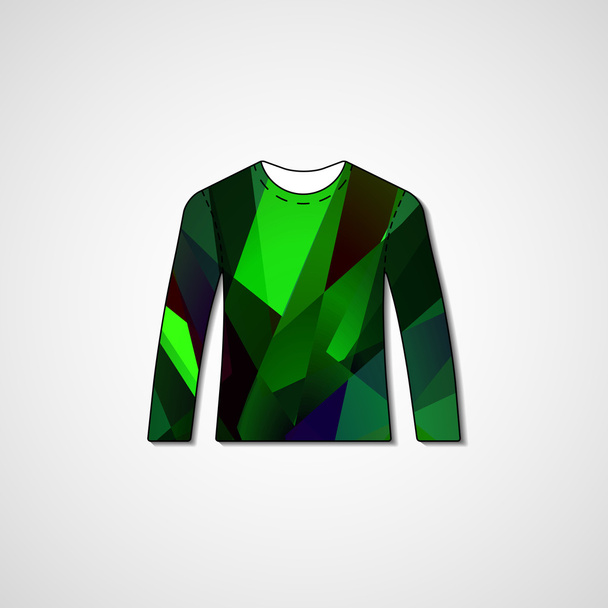 Абстрактная иллюстрация на свитере
 - Вектор,изображение