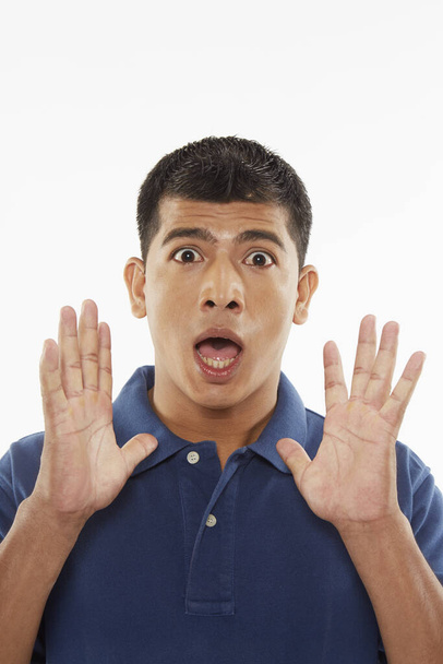 Man with a shocked facial expression - Photo, image