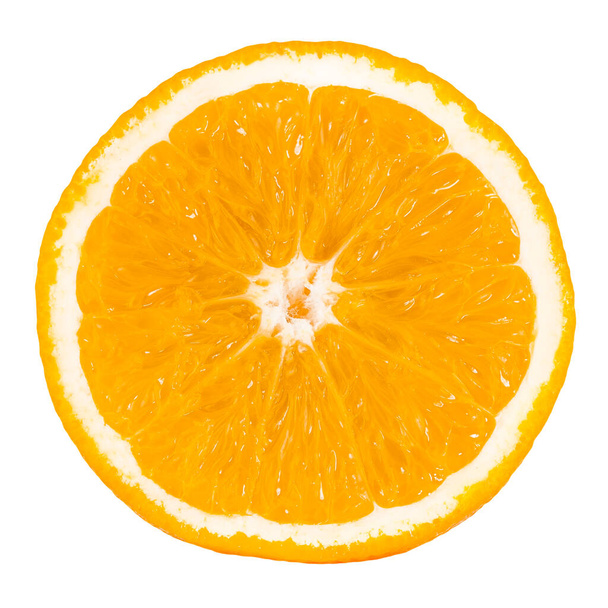 φέτες πορτοκαλιού απομονωμένων φρούτων - Φωτογραφία, εικόνα