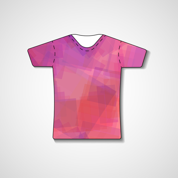 abstracte illustratie op t-shirt - Vector, afbeelding