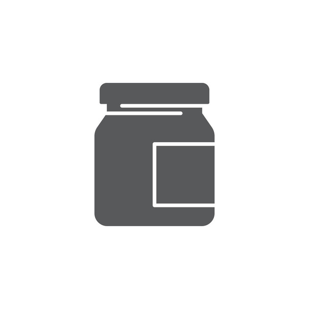 Símbolo de ícone de vetor de jarra maionese isolado no fundo branco
 - Vetor, Imagem