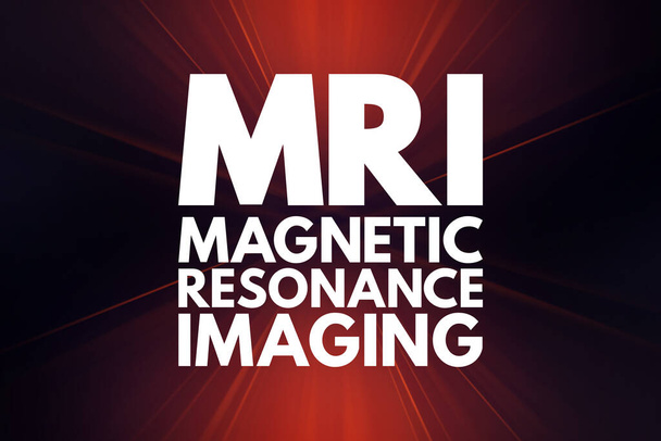 MRI - acrónimo de Resonancia Magnética por Imágenes, antecedentes de concepto médico - Foto, Imagen