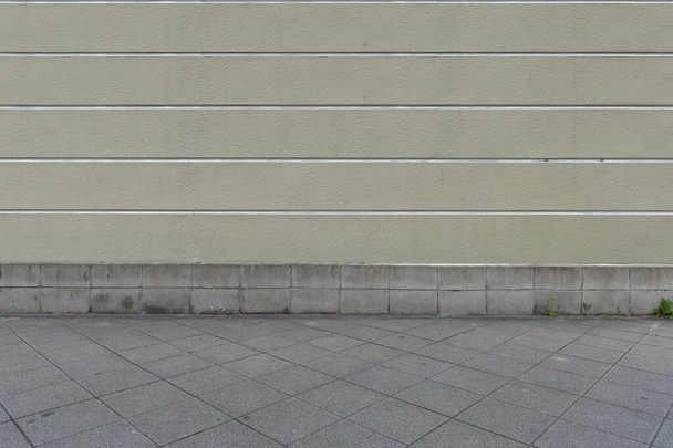 δρόμος τοίχο φόντο, Βιομηχανικό υπόβαθρο, άδειο grunge αστικού δρόμου με τοίχο αποθήκη τούβλο - Φωτογραφία, εικόνα