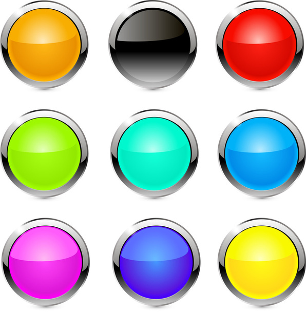 Buttons, elements round. - Vector, Image