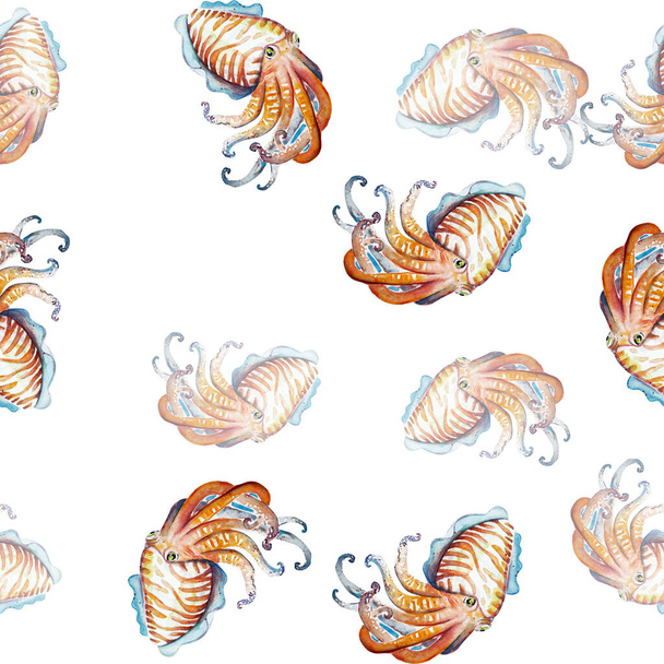 Aquarelle pintura de peces dibujo ilustración de arte
 - Foto, Imagen