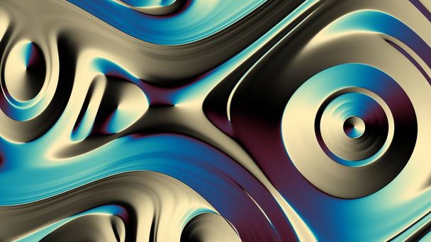 Abstract digital fractal pattern. Abstract futuristic relief texture. Horizontal background with aspect ratio 16 : 9 - Photo, Image