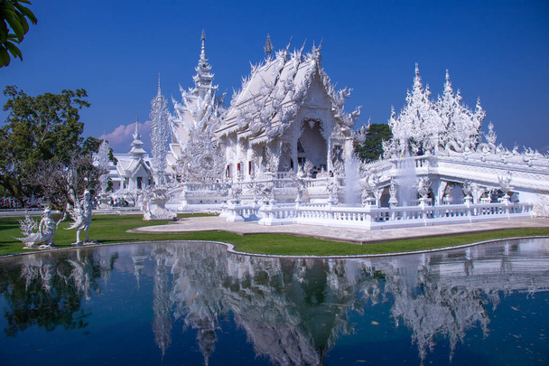 Thailand. Chiang Rai. White Temple - Foto, Bild