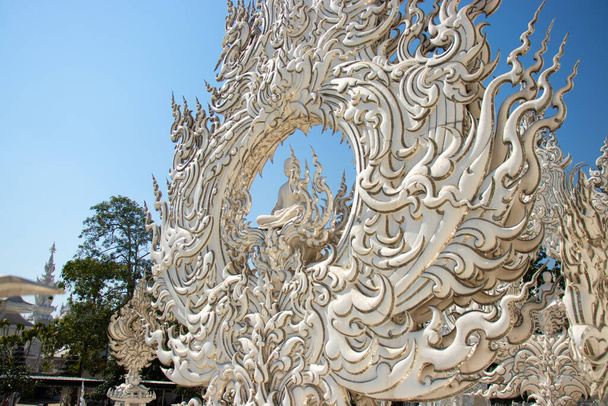 Thailand. Chiang Rai. White Temple - Foto, afbeelding