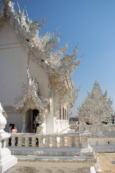 Thailand. Chiang Rai. White Temple - Foto, afbeelding