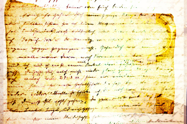 Oude brief achtergrond manuscript. - Foto, afbeelding