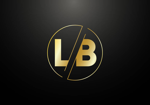 Lettera iniziale del monogramma LB Logo Design Vector Template. L B Lettera Logo Design - Vettoriali, immagini