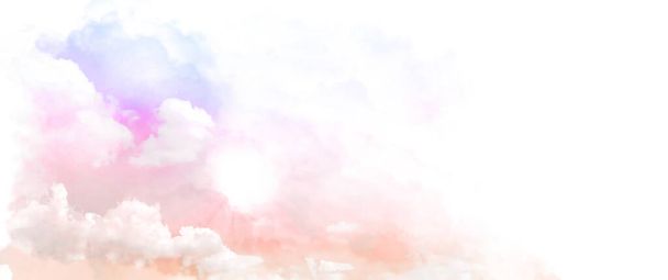 dreamy sky background colorful clouds  - Photo, Image
