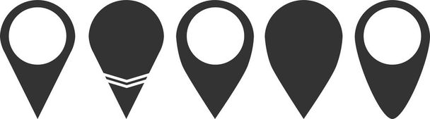 Vector Map pin. Icon set isolayed  - Vector, Image