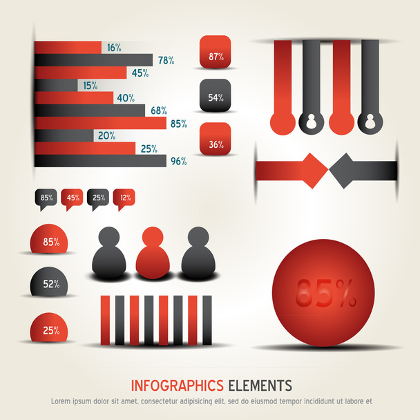 infographics tasarım öğeleri - Vektör, Görsel