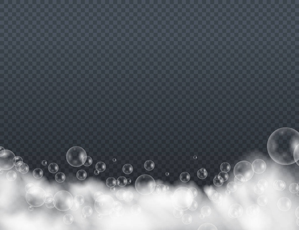 Bath foam bubbles. - Vector, Image