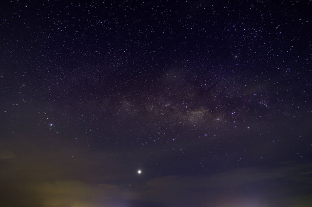 Panorama nebe hvězdy noc mléčná dráha - Fotografie, Obrázek